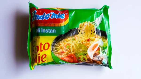 Jakarta Indonésie Duben Dubna 2021 Indomie Indonéská Oblíbená Smažená Instantní — Stock fotografie