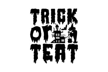 Hile ya da meme - Cadılar Bayramı t-shirt tasarımı, beyaz arkaplanda izole edilmiş el çizimi harfleri, Kaligrafi grafik tasarım tipografi unsuru, el yazısı vektör işareti, svg