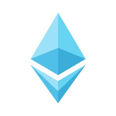 Blockchain teknolojisi için şablon logosu. Rhombus, akıllı kontrat blok sembolünün logosu. Merkezi olmayan işlemler için tasarım. Vektör İllüstrasyonu.