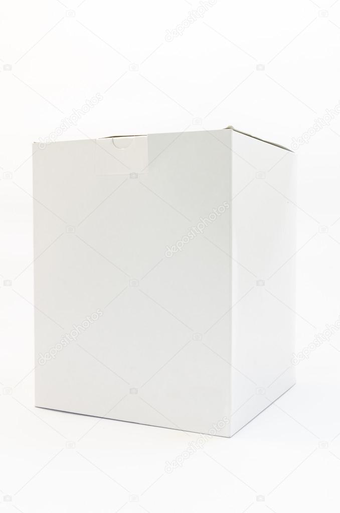 White paper box