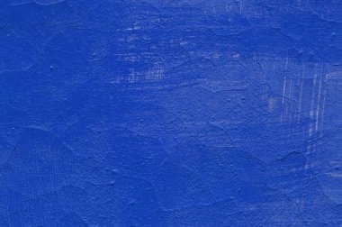 İç mekanlar için yumuşak mavi beton duvar, sanat duvar kağıdı veya sanatsal doku arkaplanı