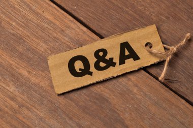 Metin Q & A ile yazılan not soru ve cevap anlamına gelir.