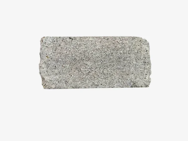 Concrete Sand Brick Isolated White Background — Stock Photo, Image