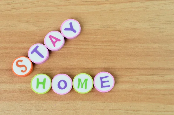 Alphabet Letters Text Stay Home Conceptual Image — Stock Photo, Image