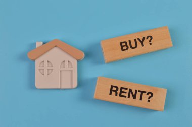 Oyuncak ev manzarası ve sorular mı? ve RENT?