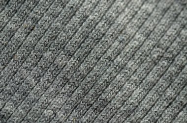 Tekstil Arkaplan Seti: Yapılandırılmış Kaba Dokuma Şebekesi ve Yoğun Gri Örgü Malzemesi