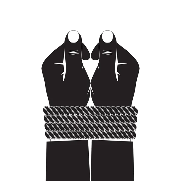 Manos atadas imágenes de stock de arte vectorial | Depositphotos Manos atadas imágenes de stock de arte vectorial | Depositphotos