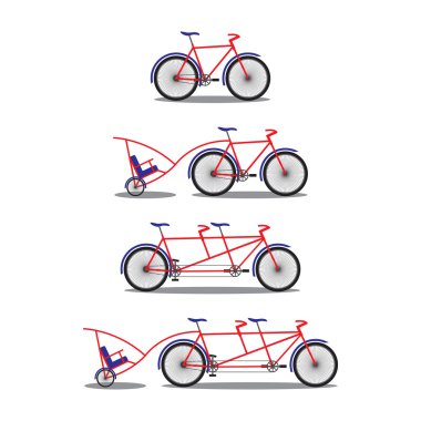 Bisiklet ve tandem-bisiklet. Çeşitli.