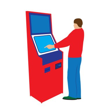 Kişi ve ödeme terminal.