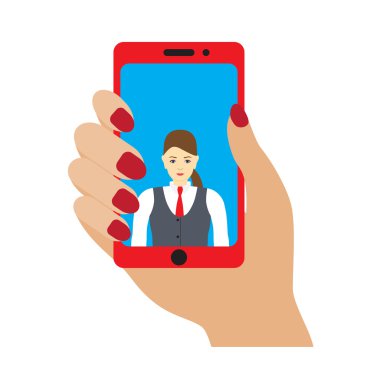 Selfie resmi smartphone için.