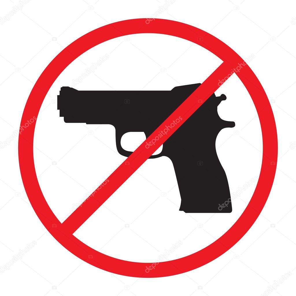 No Guns Allowed Sign. Stock Vector Image by ©77sch 96106486