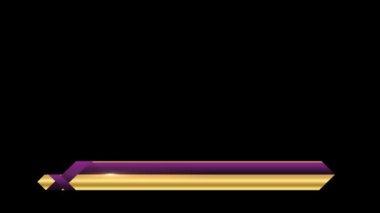 Animasyonlu alt üçüncü başlık çubuğu Ekran yayın adı plaka