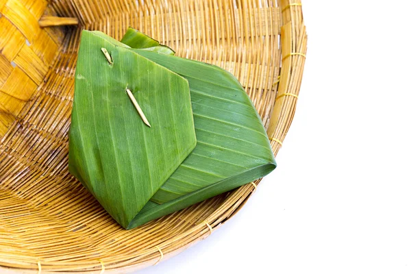 Banana lämna förpackningar — Stockfoto