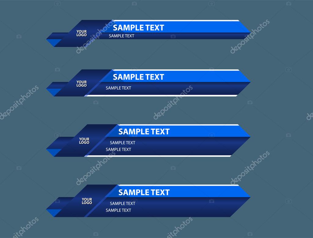 Blue lower third banners Stock Vector Image by ©yeekazar@ #77216777 Blue lower third banners Stock Vector Image by ©yeekazar@ #77216777