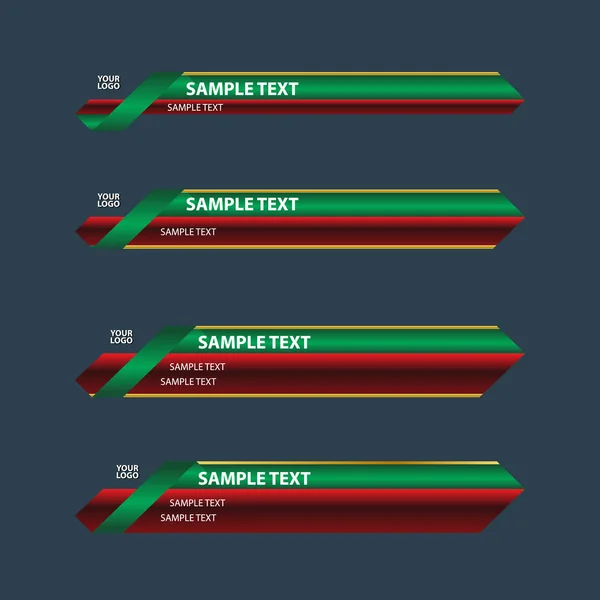 Dolnej trzeciej transparent — Wektor stockowy