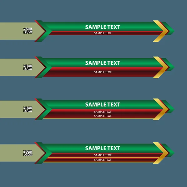 Dolnej trzeciej transparent — Wektor stockowy