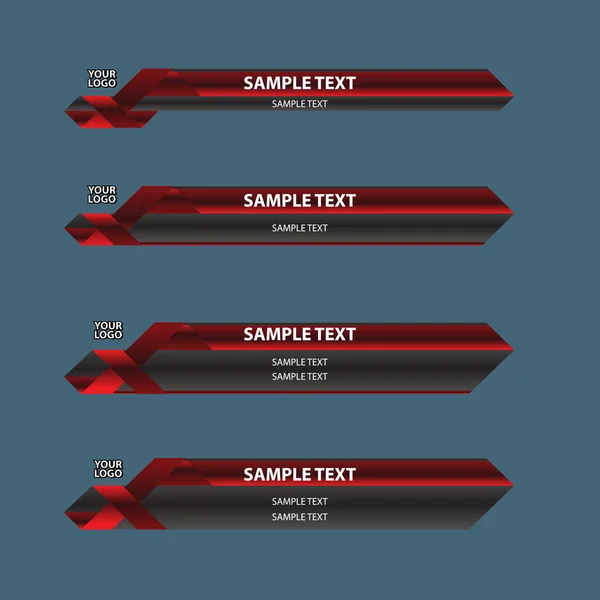 Lower thirds banner Vector Graphics