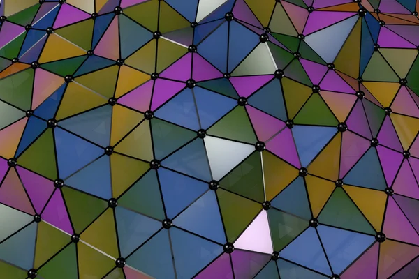 Fondo abstracto polígonos coloridos — Foto de Stock