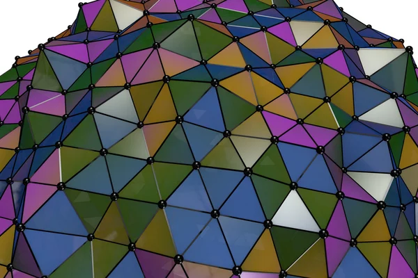 Fundo abstrato polígonos coloridos — Fotografia de Stock