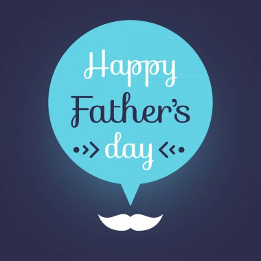 Babalar Günün kutlu olsun. Vektör illüstrasyonu, düz tasarım