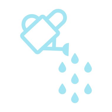 Su bidonları su damlatıyor. Vektör illüstrasyonu, düz tasarım