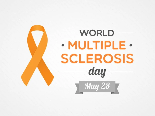 Día Mundial Esclerosis Múltiple Mayo Ilustración Vectorial Diseño Plano — Archivo Imágenes Vectoriales