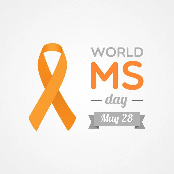 Día Mundial Esclerosis Múltiple Mayo Ilustración Vectorial Diseño Plano — Archivo Imágenes Vectoriales