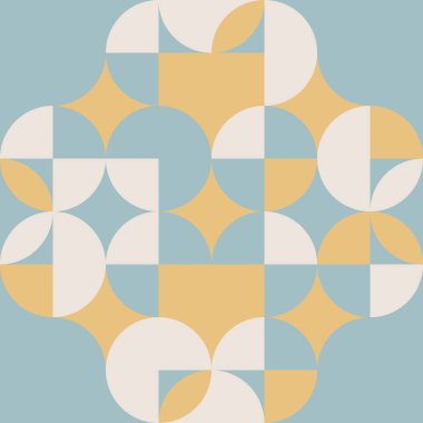 Minimum geometrik desen. Antika fayans esinlenmesi. Tekstil, ürün uygulaması için. Vektör illüstrasyonu, düz tasarım