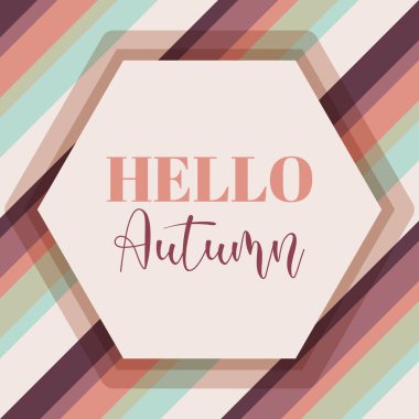 Merhaba sonbahar arkaplanı. Kusursuz desenli arka plan. Sonbahar renkleri. Vektör illüstrasyonu, düz tasarım