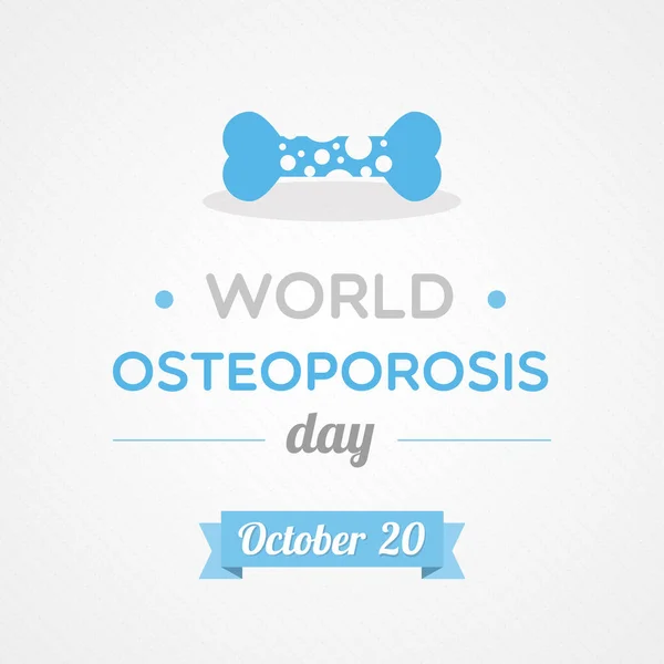 Día Mundial Osteoporosis Octubre Ilustración Vectorial Diseño Plano — Archivo Imágenes Vectoriales