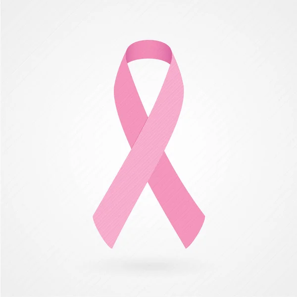 Göğüs Kanseri Kurdelesi Uluslararası Göğüs Kanseri Günü Vektör Illüstrasyonu Düz — Stok Vektör