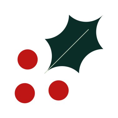 Geometrik Noel elementi. Davetiye, poster, kartpostal, reklam için. Vektör illüstrasyonu, düz tasarım