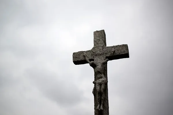 Velha estátua de Jesus Cristo — Fotografia de Stock