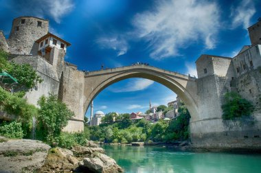 Unesco tarafından korunan Mostar - eski köprü