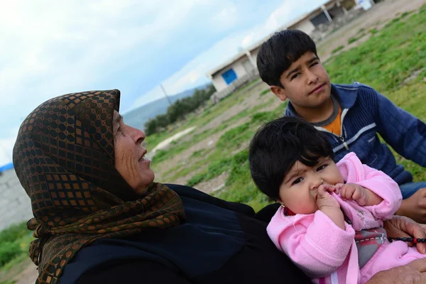 Portrait of refugees — Stock Photo, Image