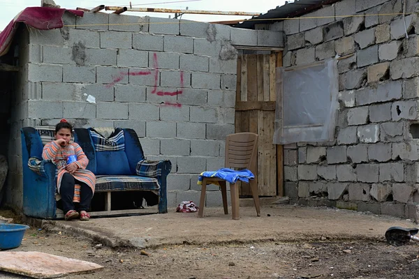 Retrato dos refugiados — Fotografia de Stock