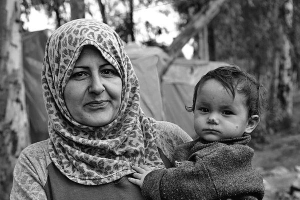Portrait of refugees — Stock Photo, Image