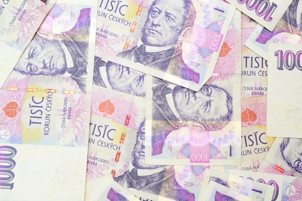 Tjeckiska pengar — Stockfoto