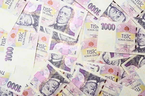 Деньги Чехии — стоковое фото