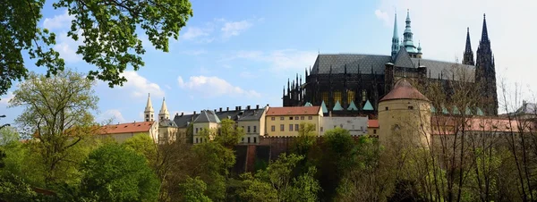 St. Vit Katedrali Prag Kalesi'nin alanında — Stok fotoğraf