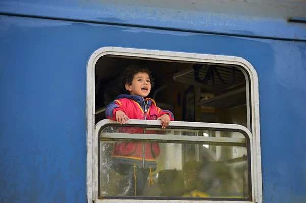 Refugiados que salen con hambre —  Fotos de Stock