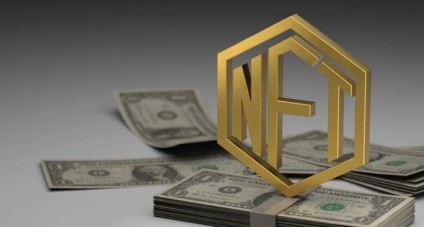 Nft Non Fungible Token Can Used Commodify Digital Creations Digital — Stock Photo, Image