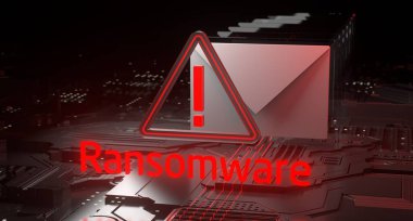 Phishing Email Scam, Cybersecurity Protected Internet, Digital Information Compromised By Hackers, Ransomware clipart