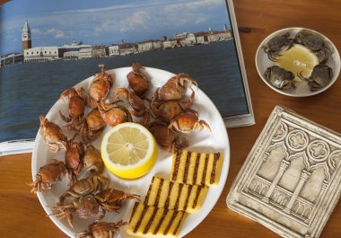 İtalyan yemeği: polenta ile moeche