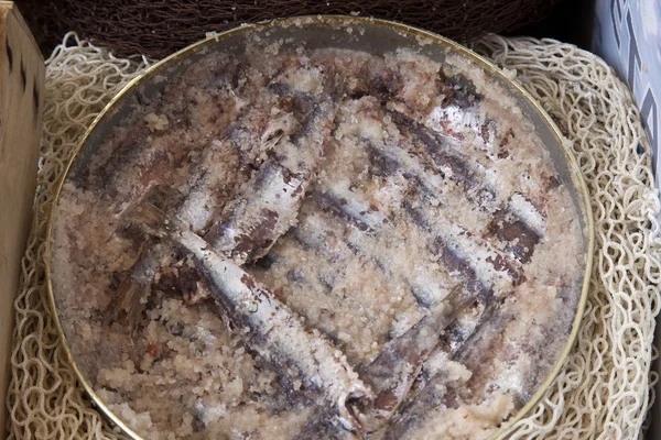 Anchoas saladas — Foto de Stock