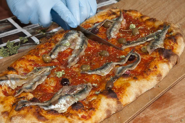 sardenaira, pizza