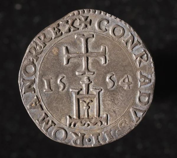 イタリア、ジェノヴァ共和国の古代の銀貨 — ストック写真