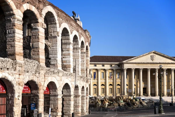 Detalj av arenan i verona, Italien — Stockfoto