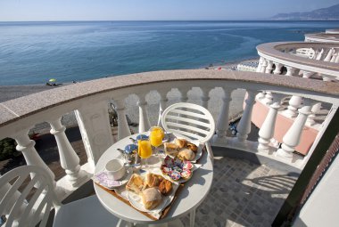 Ligurian riviera için yapılan Kahvaltı