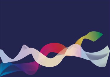 Soyut vektör arka plan tasarımı birlikte iki gökkuşağı ipler. Colorf